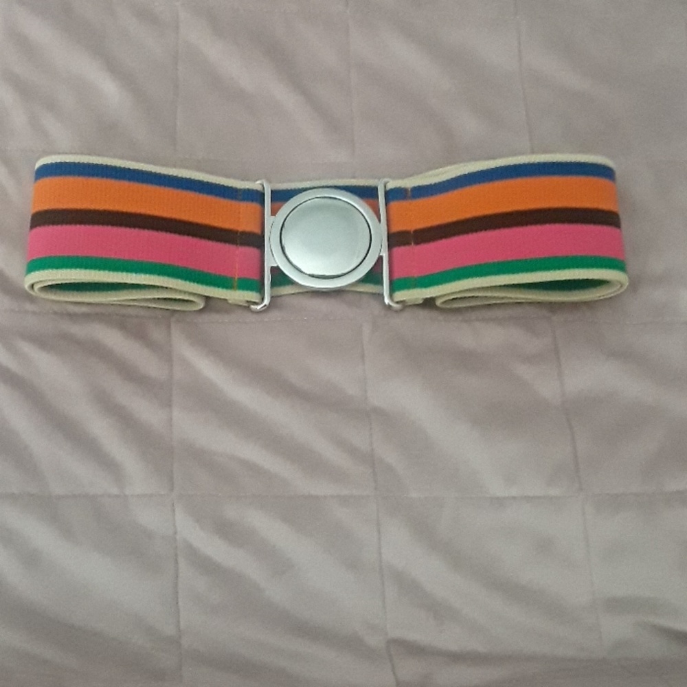 Rainbow Striped Belt